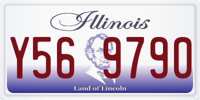 IL license plate Y569790