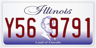 IL license plate Y569791