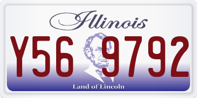 IL license plate Y569792