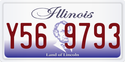 IL license plate Y569793