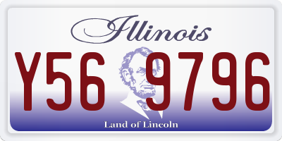 IL license plate Y569796