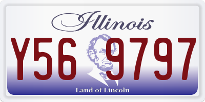 IL license plate Y569797