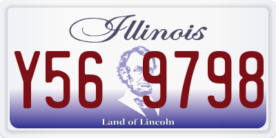 IL license plate Y569798