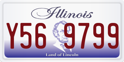 IL license plate Y569799