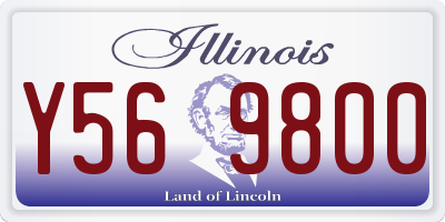 IL license plate Y569800
