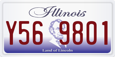IL license plate Y569801