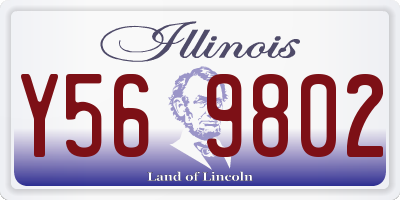 IL license plate Y569802