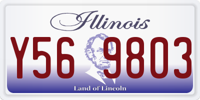 IL license plate Y569803