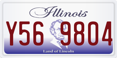 IL license plate Y569804