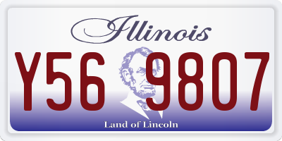 IL license plate Y569807