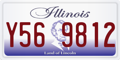 IL license plate Y569812