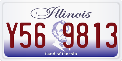 IL license plate Y569813