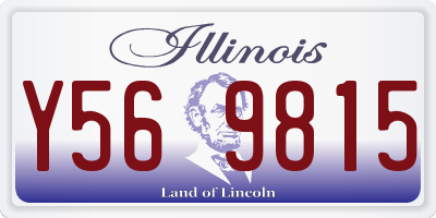 IL license plate Y569815