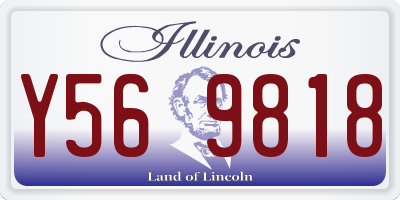 IL license plate Y569818