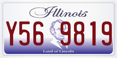 IL license plate Y569819