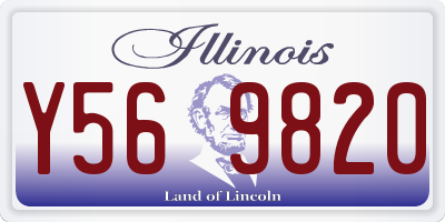 IL license plate Y569820