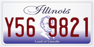 IL license plate Y569821