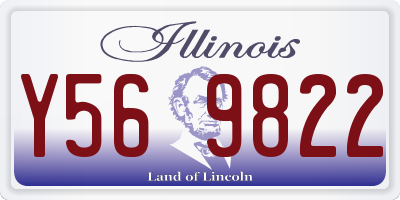 IL license plate Y569822