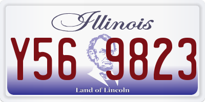 IL license plate Y569823