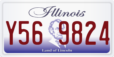 IL license plate Y569824