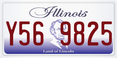 IL license plate Y569825