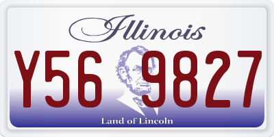 IL license plate Y569827