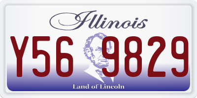 IL license plate Y569829