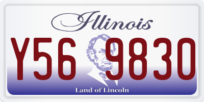 IL license plate Y569830