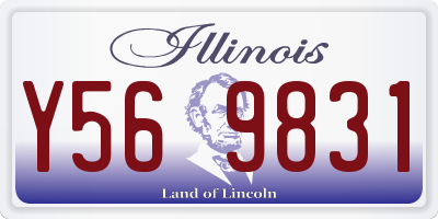 IL license plate Y569831