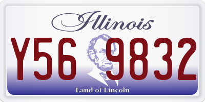 IL license plate Y569832