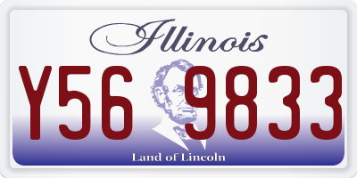 IL license plate Y569833