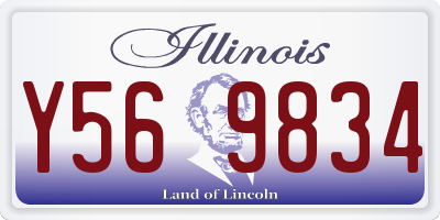 IL license plate Y569834