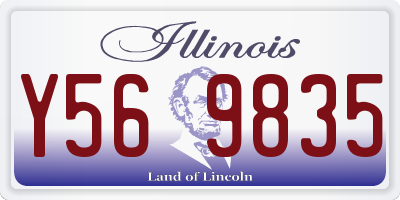 IL license plate Y569835