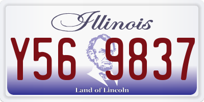 IL license plate Y569837