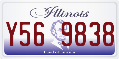 IL license plate Y569838