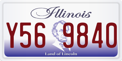 IL license plate Y569840