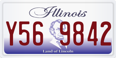IL license plate Y569842
