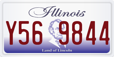 IL license plate Y569844