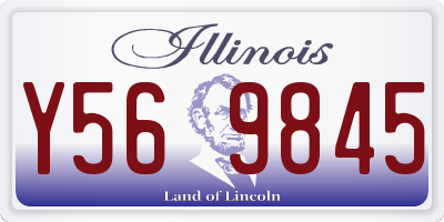 IL license plate Y569845