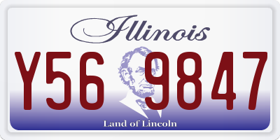 IL license plate Y569847