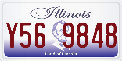 IL license plate Y569848