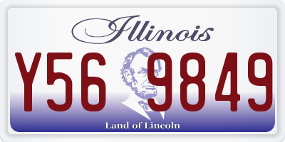 IL license plate Y569849