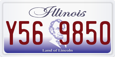 IL license plate Y569850