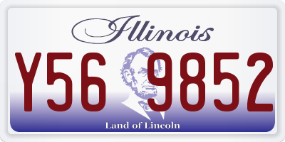 IL license plate Y569852