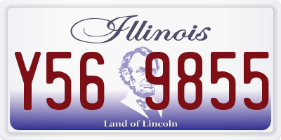 IL license plate Y569855