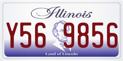 IL license plate Y569856