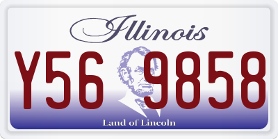 IL license plate Y569858