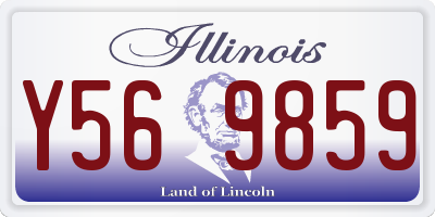 IL license plate Y569859