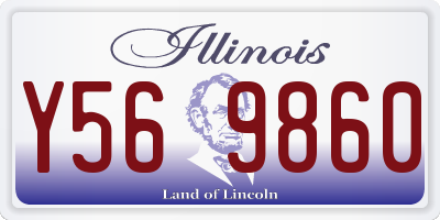 IL license plate Y569860