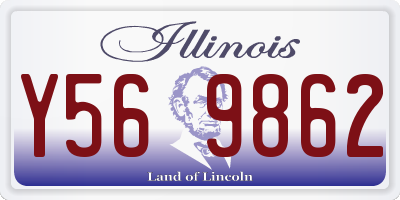 IL license plate Y569862